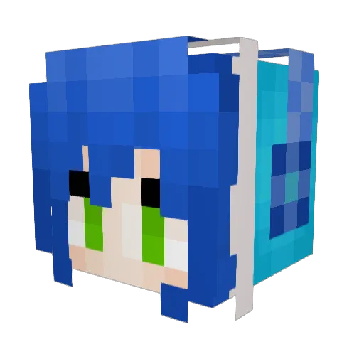 Carlos233 Minecraft avatar head, 3D render