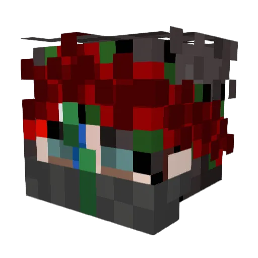 Carlos3ds Minecraft avatar head, 3D render