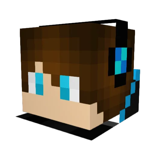 Carlos45605 Minecraft avatar head, 3D render