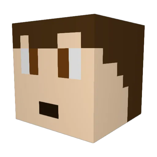 Carlos5491 Minecraft avatar head, 3D render