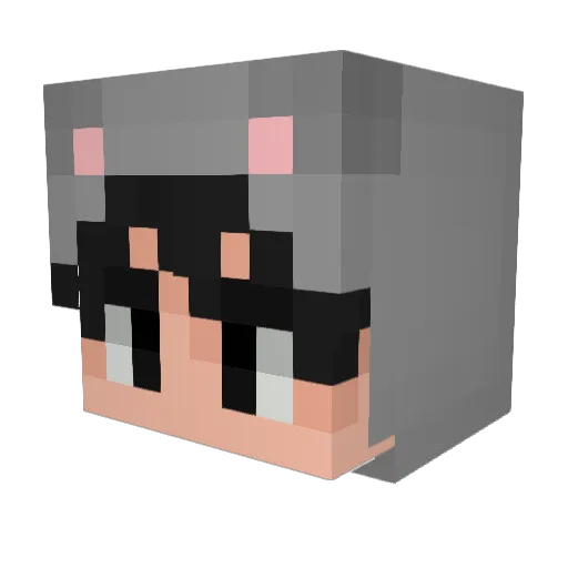 Carlos Minecraft avatar head, 3D render
