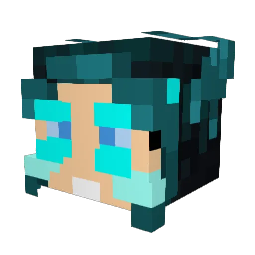 CarlosCraftMC Minecraft avatar head, 3D render