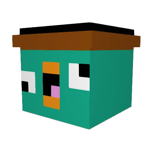 CarlosDp12 Minecraft avatar head, 3D render