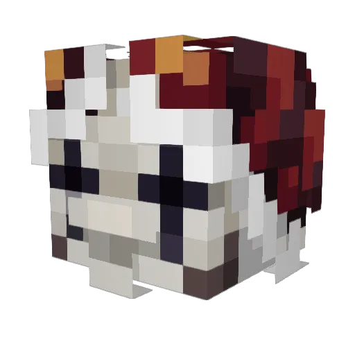 CarlosIsDead Minecraft avatar head, 3D render