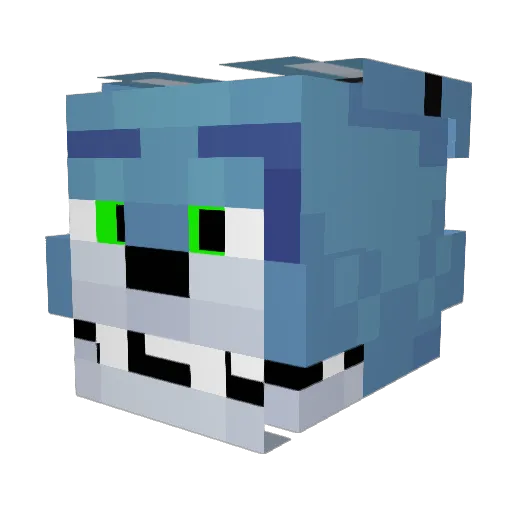 CarlosMcFx Minecraft avatar head, 3D render