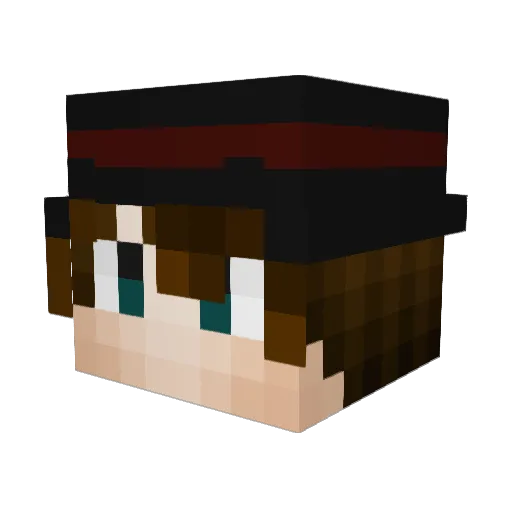CarlosRomero Minecraft avatar head, 3D render