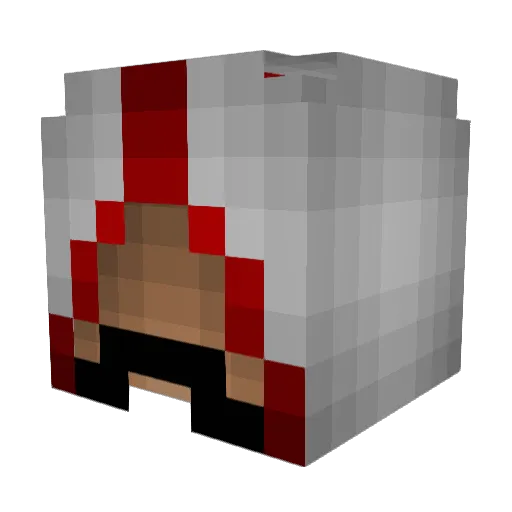 CarlosTP Minecraft avatar head, 3D render