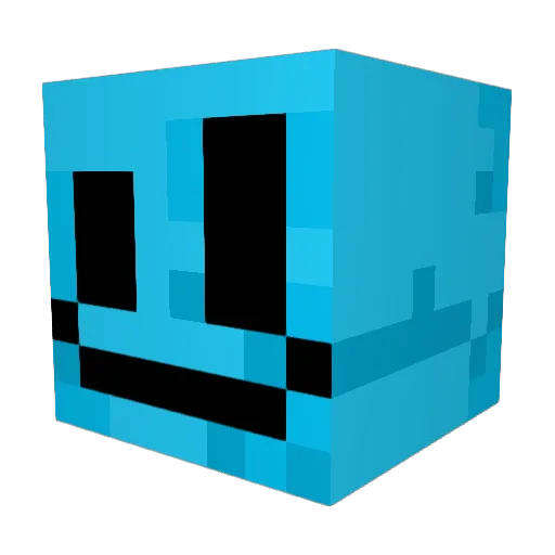CarlosTheBot Minecraft avatar head, 3D render