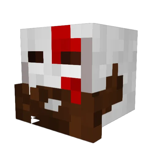 CarlosV13 Minecraft avatar head, 3D render