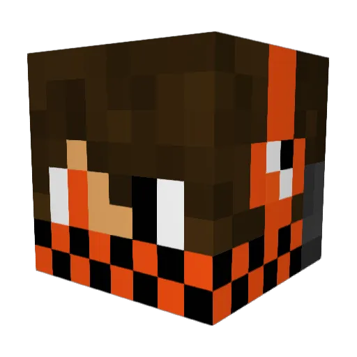 Carlospro2kk Minecraft avatar head, 3D render