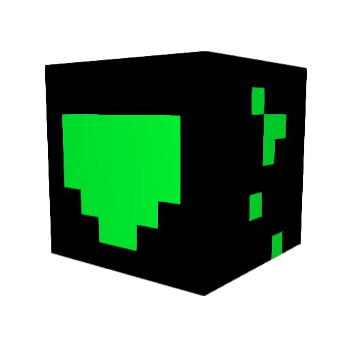 Carlossuper Minecraft avatar head, 3D render