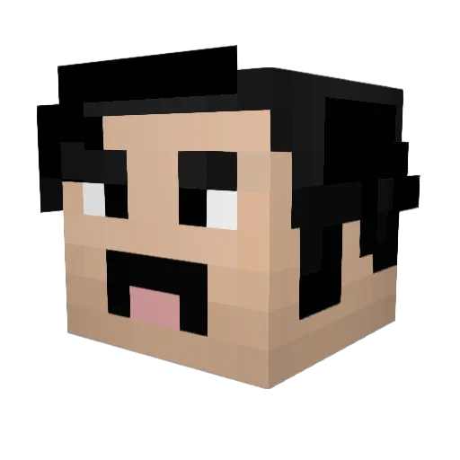CarlostheIV Minecraft avatar head, 3D render