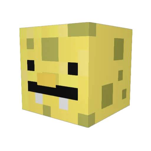 Carloverbmw Minecraft avatar head, 3D render