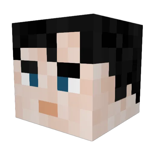 Carlreuterhall Minecraft avatar head, 3D render