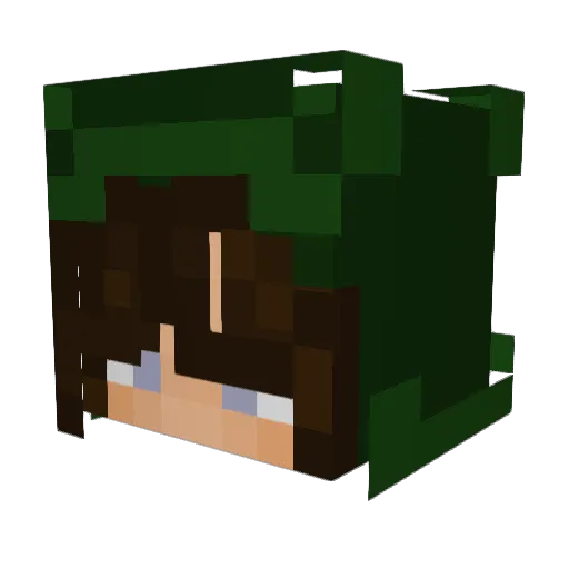 CarlsHi Minecraft avatar head, 3D render
