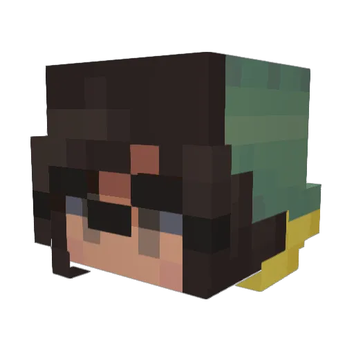 Carlson Minecraft avatar head, 3D render