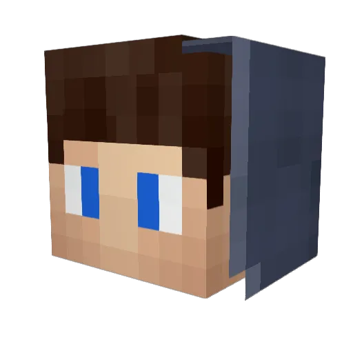 CarlsonSmith Minecraft avatar head, 3D render