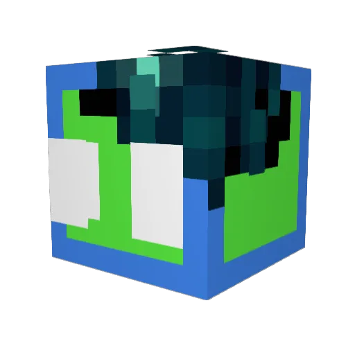 Carltron6545 Minecraft avatar head, 3D render