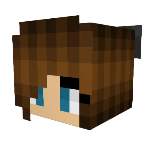 Carly_The_Girl Minecraft avatar head, 3D render