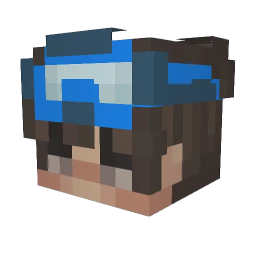 Carmander11 Minecraft avatar head, 3D render