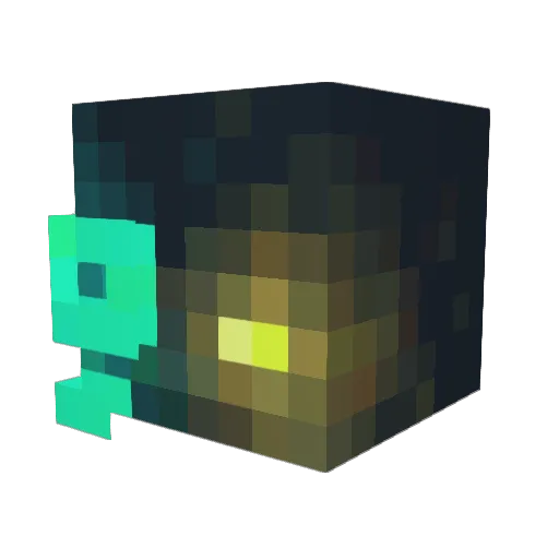 Carmel4321 Minecraft avatar head, 3D render