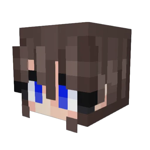 CarmenRene Minecraft avatar head, 3D render