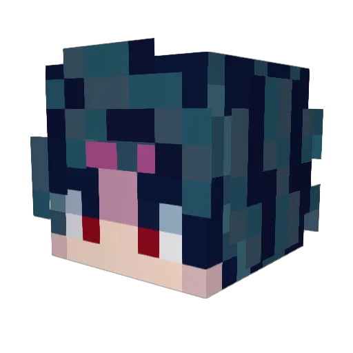 CarmeoM Minecraft avatar head, 3D render