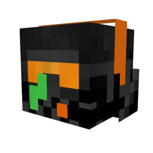 Carmiellis Minecraft avatar head, 3D render