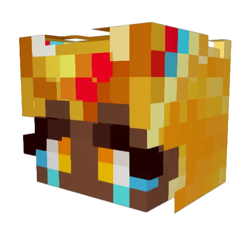 Carmilla41 Minecraft avatar head, 3D render