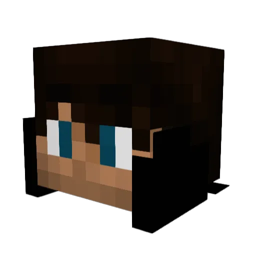 Carmyday Minecraft avatar head, 3D render