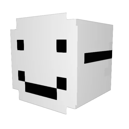 Carna1208 Minecraft avatar head, 3D render