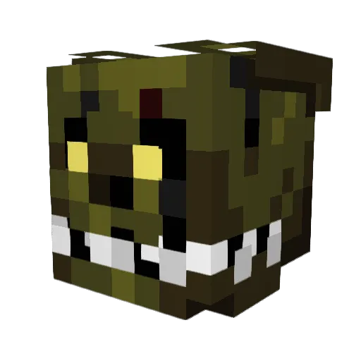 Carnage124 Minecraft avatar head, 3D render