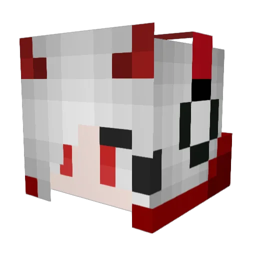 CarnageBunny Minecraft avatar head, 3D render