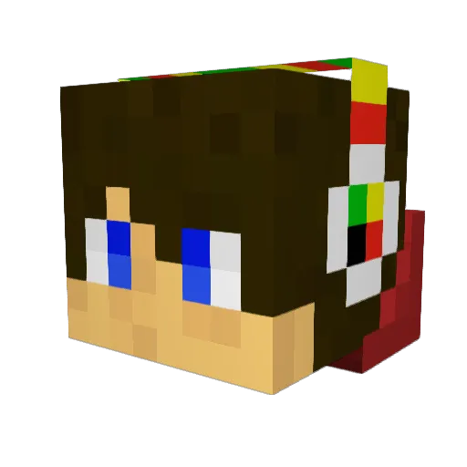 CarnageSpawnn Minecraft avatar head, 3D render