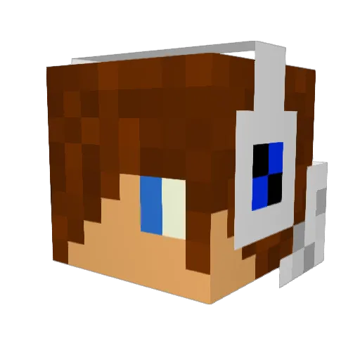 CarnageTalks Minecraft avatar head, 3D render