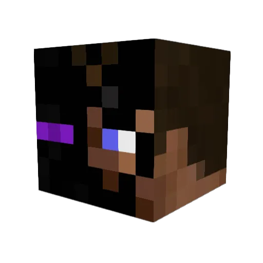 Carnager7007 Minecraft avatar head, 3D render