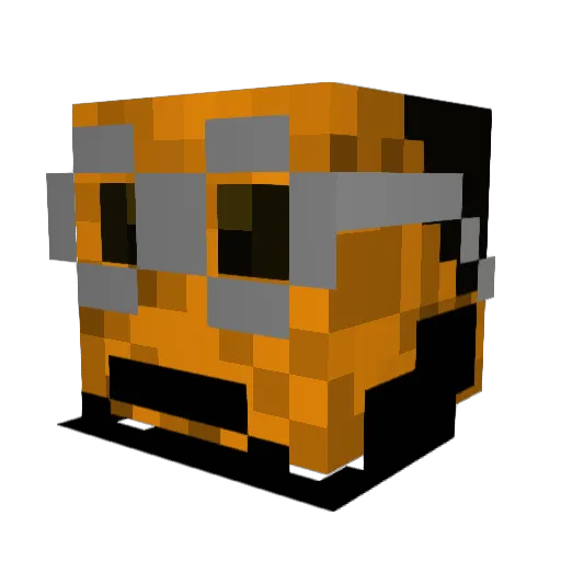 CarnatCarnat Minecraft avatar head, 3D render