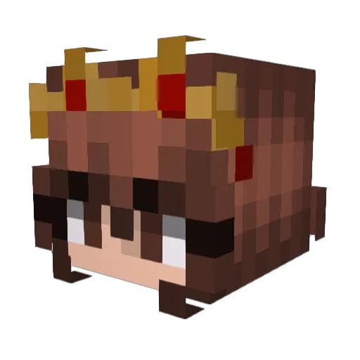 Carnation_c Minecraft avatar head, 3D render