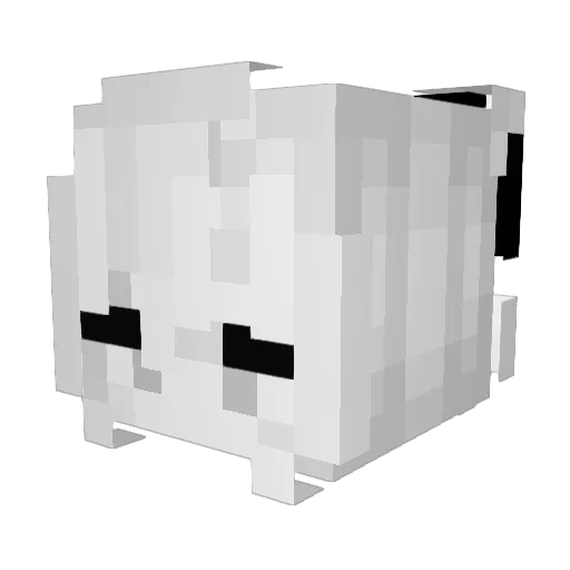 Carnayx Minecraft avatar head, 3D render