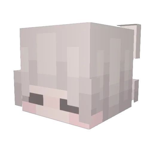 CarniCrow Minecraft avatar head, 3D render