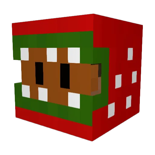 CarniVoreXzZ Minecraft avatar head, 3D render