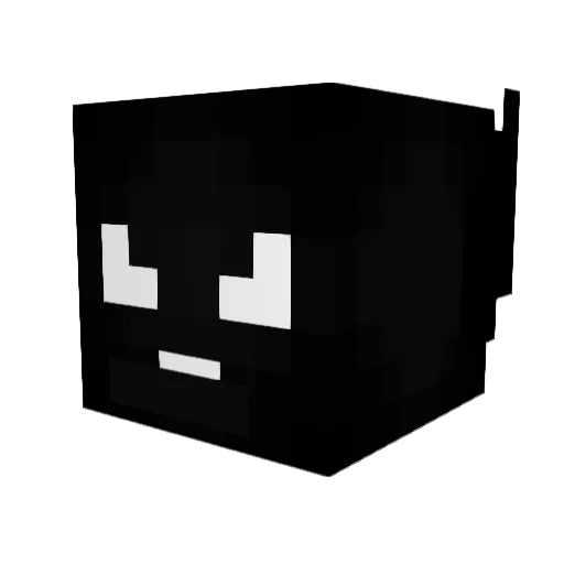 Carnotator Minecraft avatar head, 3D render