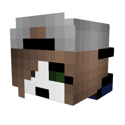 Caro007007 Minecraft avatar head, 3D render