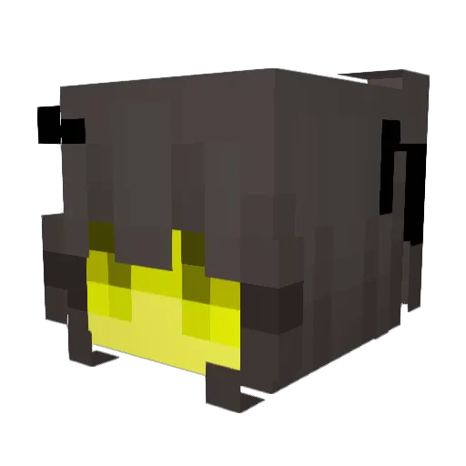 CaroKuro Minecraft avatar head, 3D render