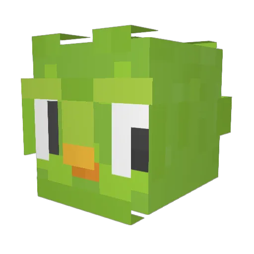 Caro_Maro_ Minecraft avatar head, 3D render
