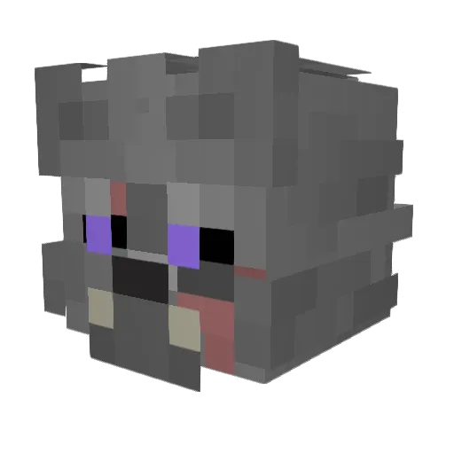 CaroicAcid Minecraft avatar head, 3D render