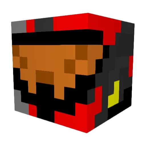 Carolina277 Minecraft avatar head, 3D render