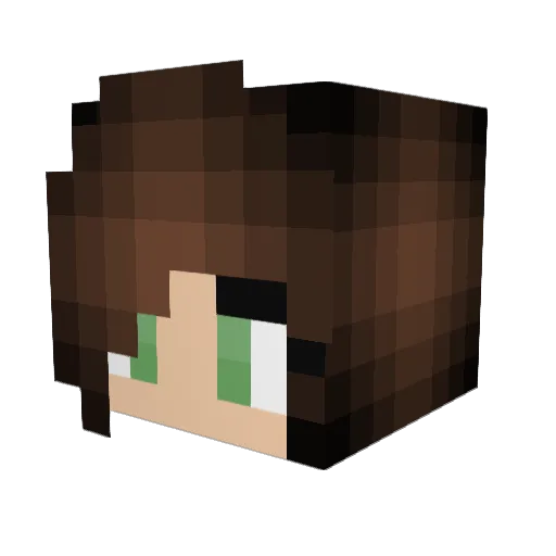 CarolinaGirl87 Minecraft avatar head, 3D render