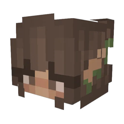 Carolina__g Minecraft avatar head, 3D render