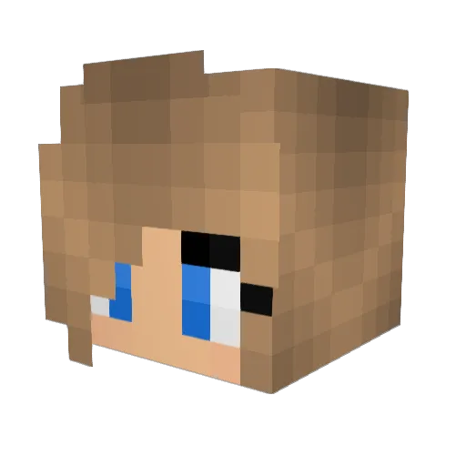 Caroline0920 Minecraft avatar head, 3D render